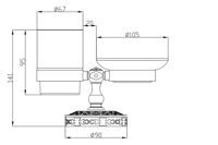 Держатель мыльницы и стакана ZORG AZR 22 SL